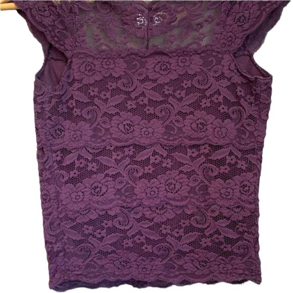 3 for $30! Garage lace purple tee. Size extra small - Picture 9 of 9